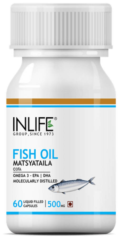 Inlife Fish Oil 500mg Capsules – Best Omega-3 Supplement Online USA at Grab2Buy