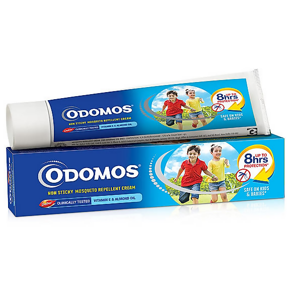 Dabur Odomos Non-Sticky Mosquito Repellent Cream with Vitamin E and Almond – available in the USA at Grab2Buy from $9.05