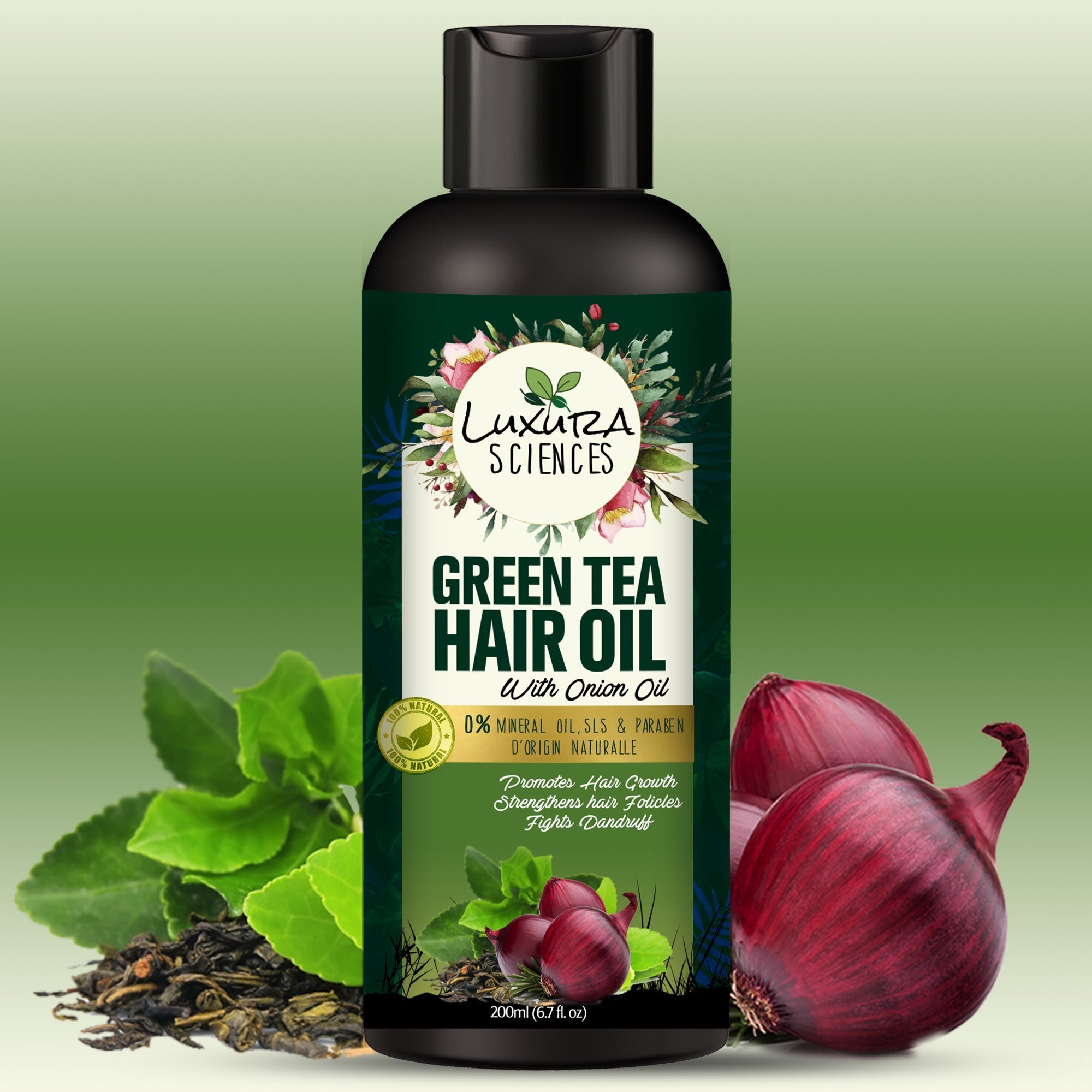 Luxura Sciences Green Tea Hair Oil with Onion Oil | Grab2Buy