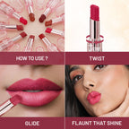 Swiss Beauty High Shine Finish Smooth Glide Pure Lustre Lipstick - 8 Bleached Pink