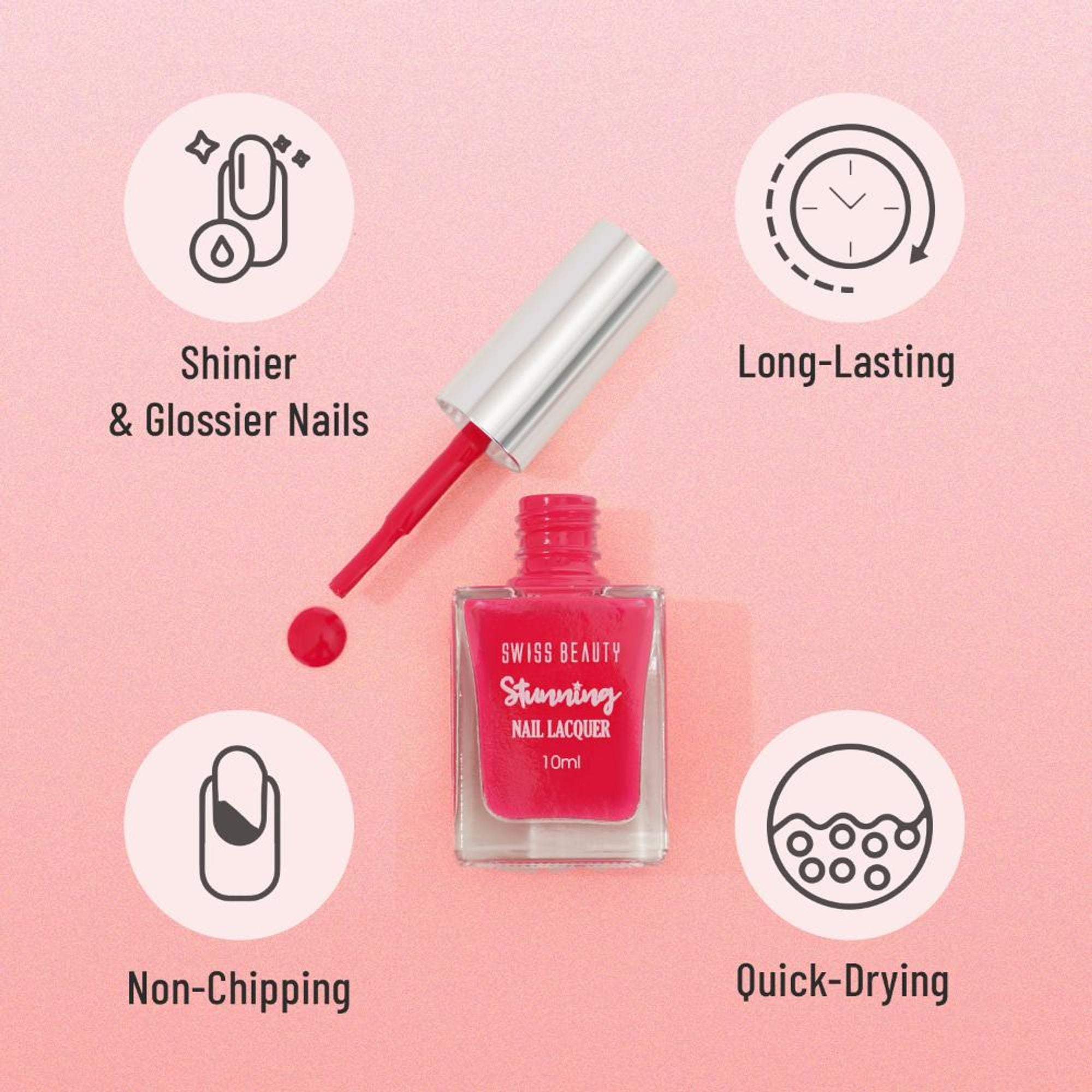 Swiss Beauty Stunning Nail Lacquer - Shade 54 | Grab2Buy