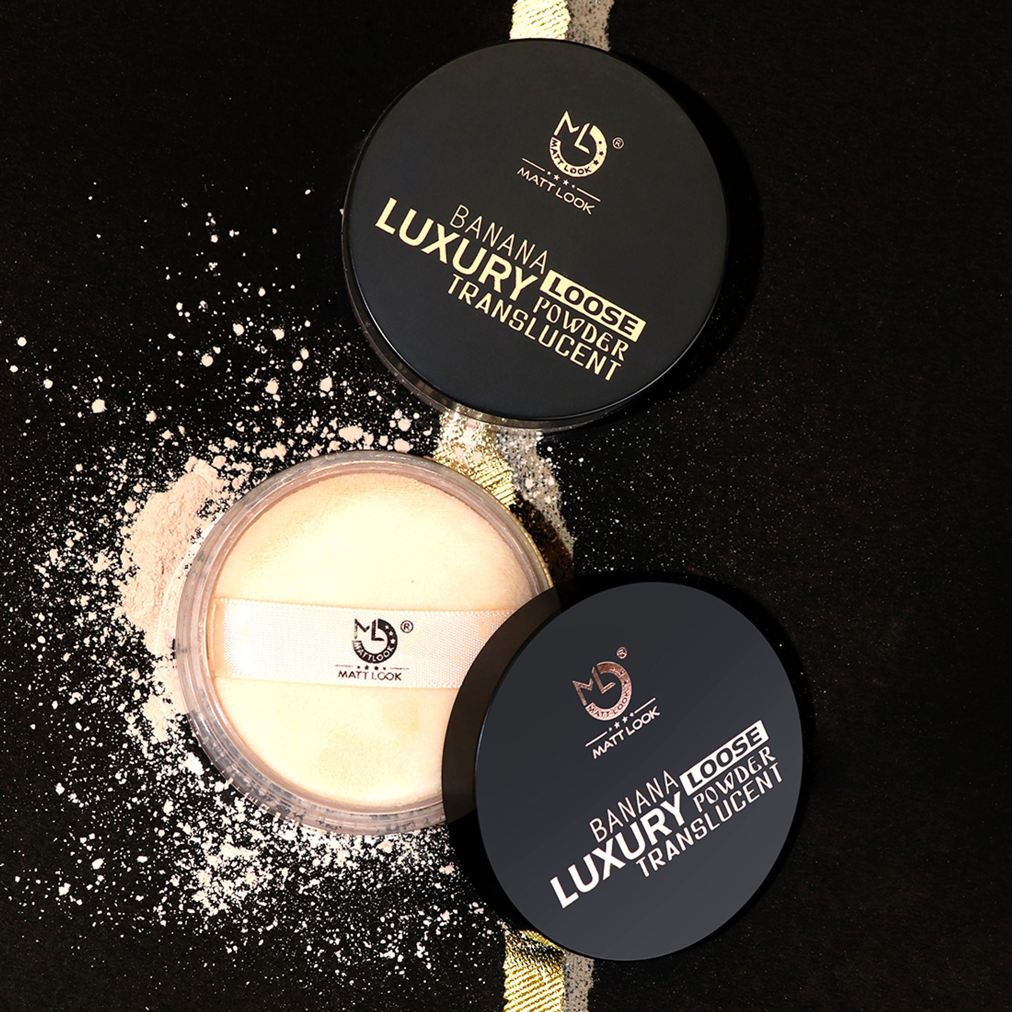 Matt Look Face Makeup Banana Luxury Loose Powder Translucent - Ivory