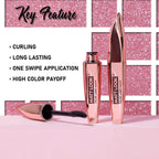 Matt Look Eye Makeup Curl & Volume Waterproof False Lash Mascara - Black
