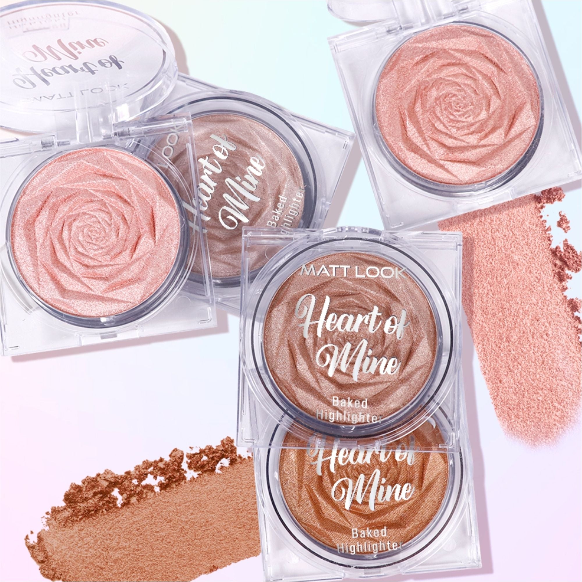 Matt Look Heart Of Mine Baked Highlighter - 01 Dream Light