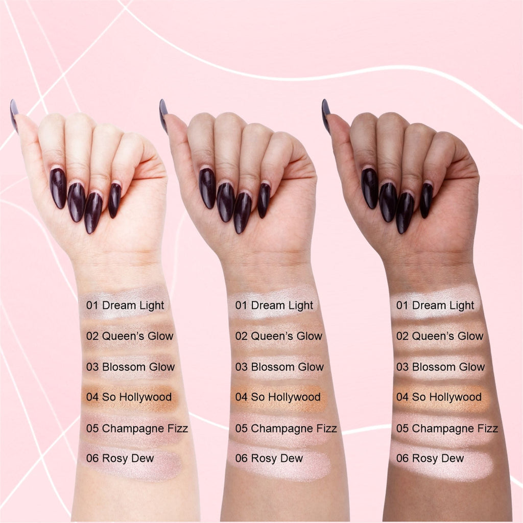 Matt Look Heart Of Mine Baked Highlighter - 06 Rosy Dew