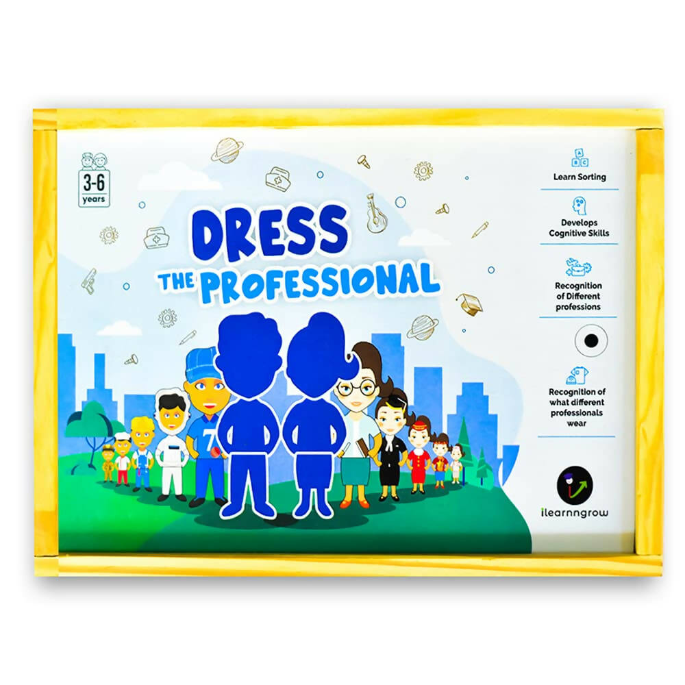 iLearnngrow Dress The Professional - Interactive & Fun Board Game for Recognition of Different Professions and Develop Cognitive Skills for Kids | Grab2Buy