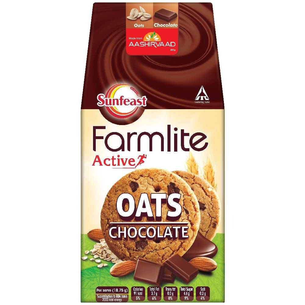 Sunfeast Farmlite Active Oats And Chocolate Cookies | Grab2Buy