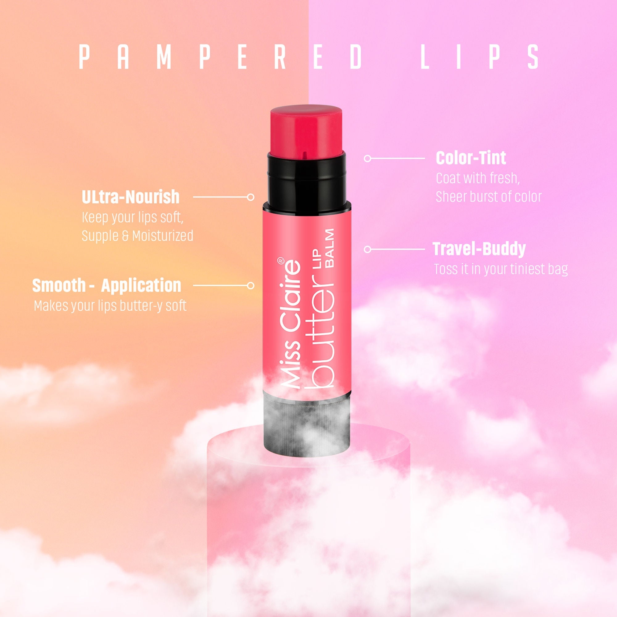 Miss Claire Butter Lip Balm - Ladyfingers | Grab2Buy