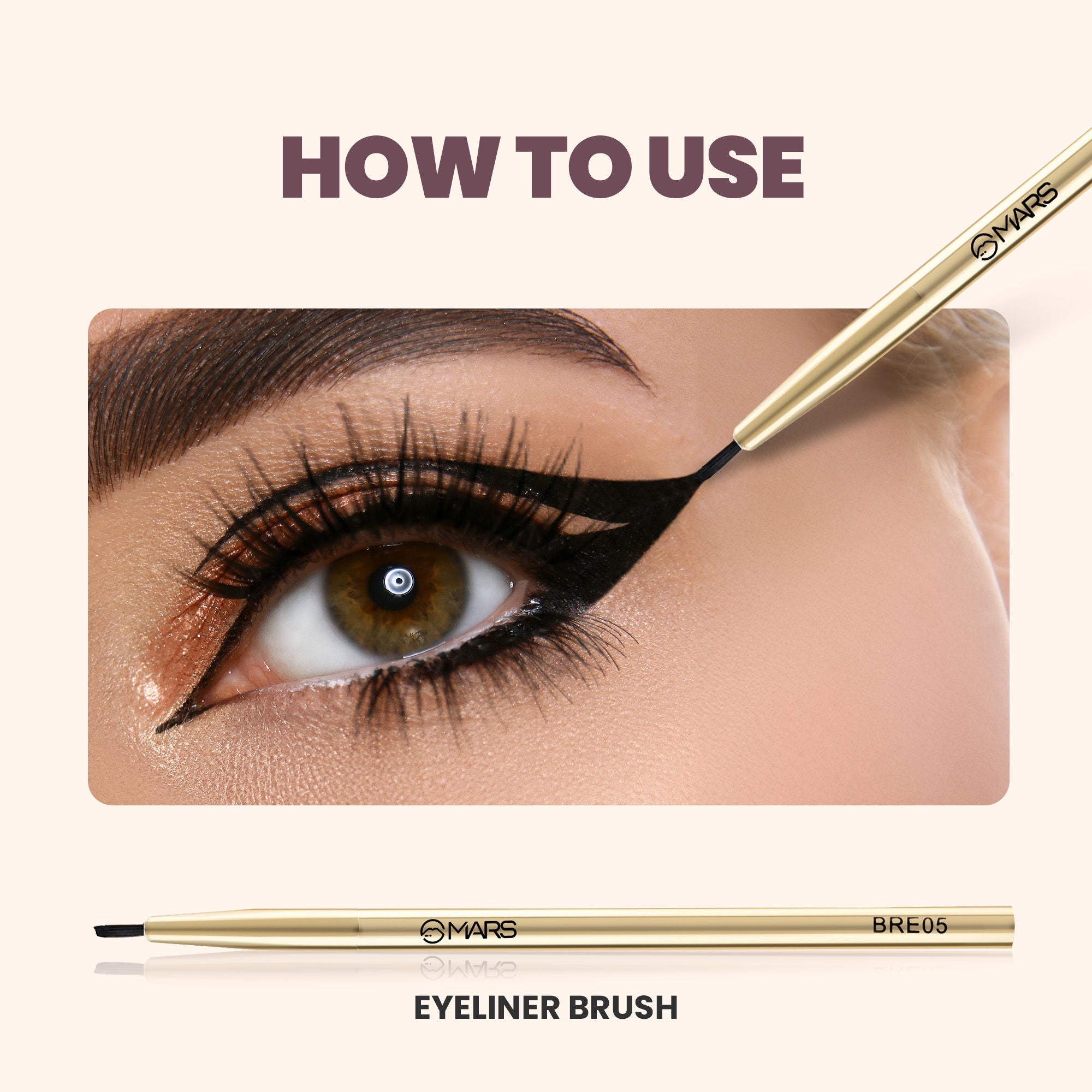 MARS Cosmetics Artist Arsenal Professional Eyeliner Brush | Grab2Buy