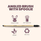 MARS Cosmetics Artist'S Arsenal Professional Angled Brush With Spoolie | Grab2Buy