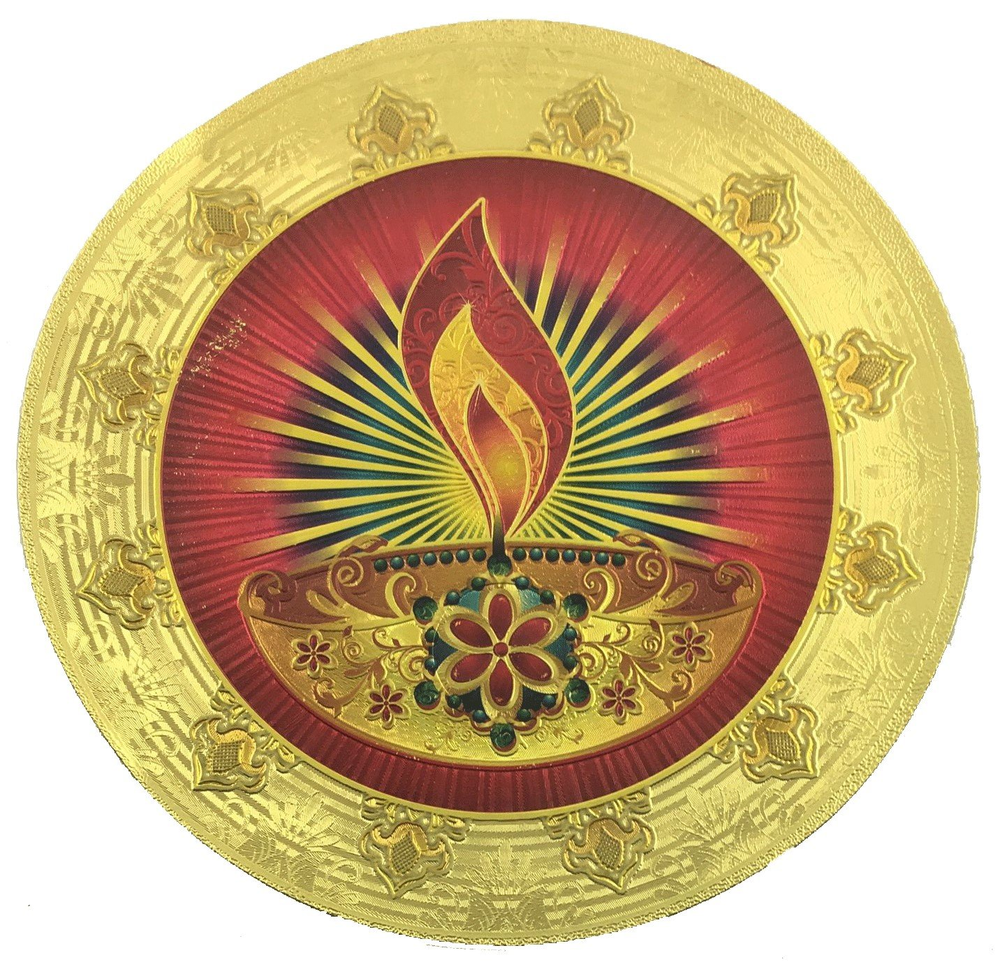Stickerbazaar Micro Golden Embossing Rangoli Stickers | Grab2Buy