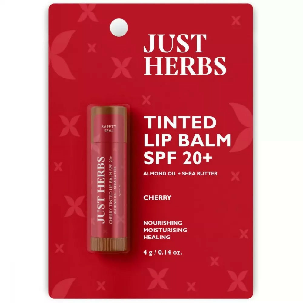 Just Herbs Tinted Lip Balm SPF 20+ Cherry Flavor | Grab2Buy