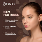 MARS Cosmetics Matte On Compact Powder with Applicator Puff - 01 Light | Grab2Buy