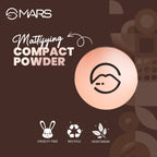 MARS Cosmetics Matte On Compact Powder with Applicator Puff - 01 Light | Grab2Buy