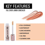 Matt Look Full Cover Jumbo Oil Control Perfect Coverage Concealer - Natural