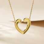 Cauer CAUER 925 Sterling Silver Moissanite Round Pendant Chain