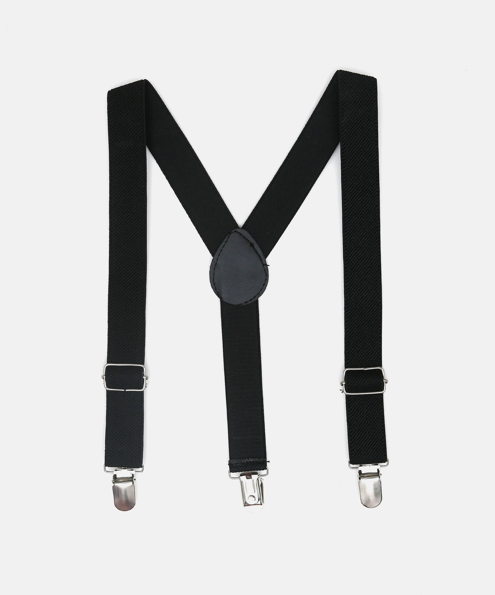Manet Boys Solid Suspenders - Black | Grab2Buy