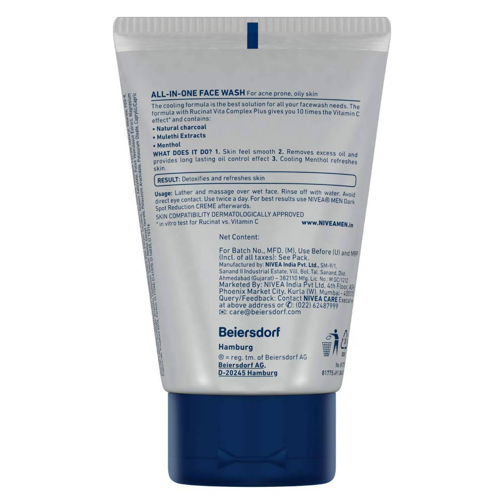 Nivea All in 1 Charcoal Face Wash | Grab2Buy