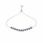 Nuyug Blue Emerald Radiance Anti Tarnish Bracelet | Grab2Buy