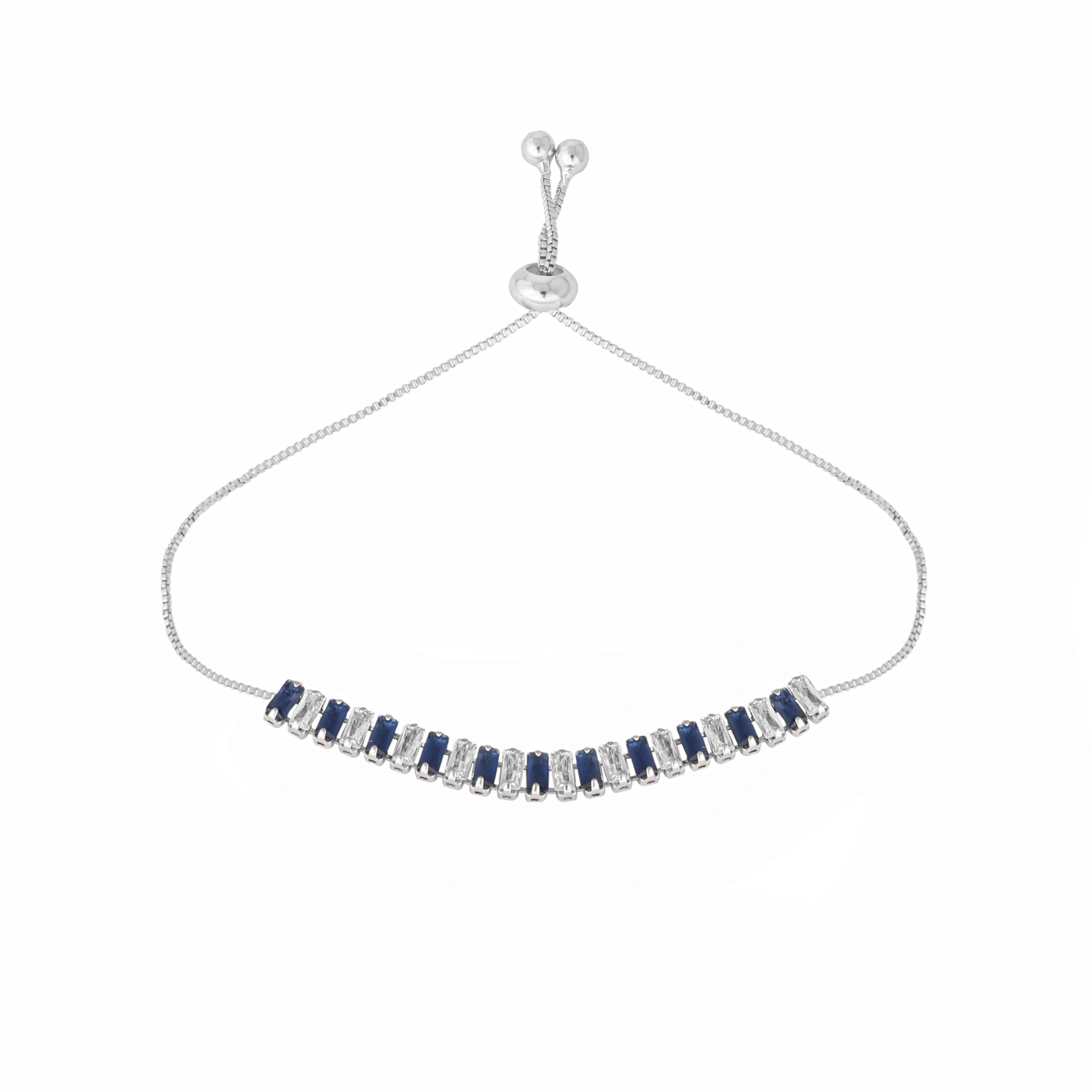 Nuyug Blue Emerald Radiance Anti Tarnish Bracelet | Grab2Buy
