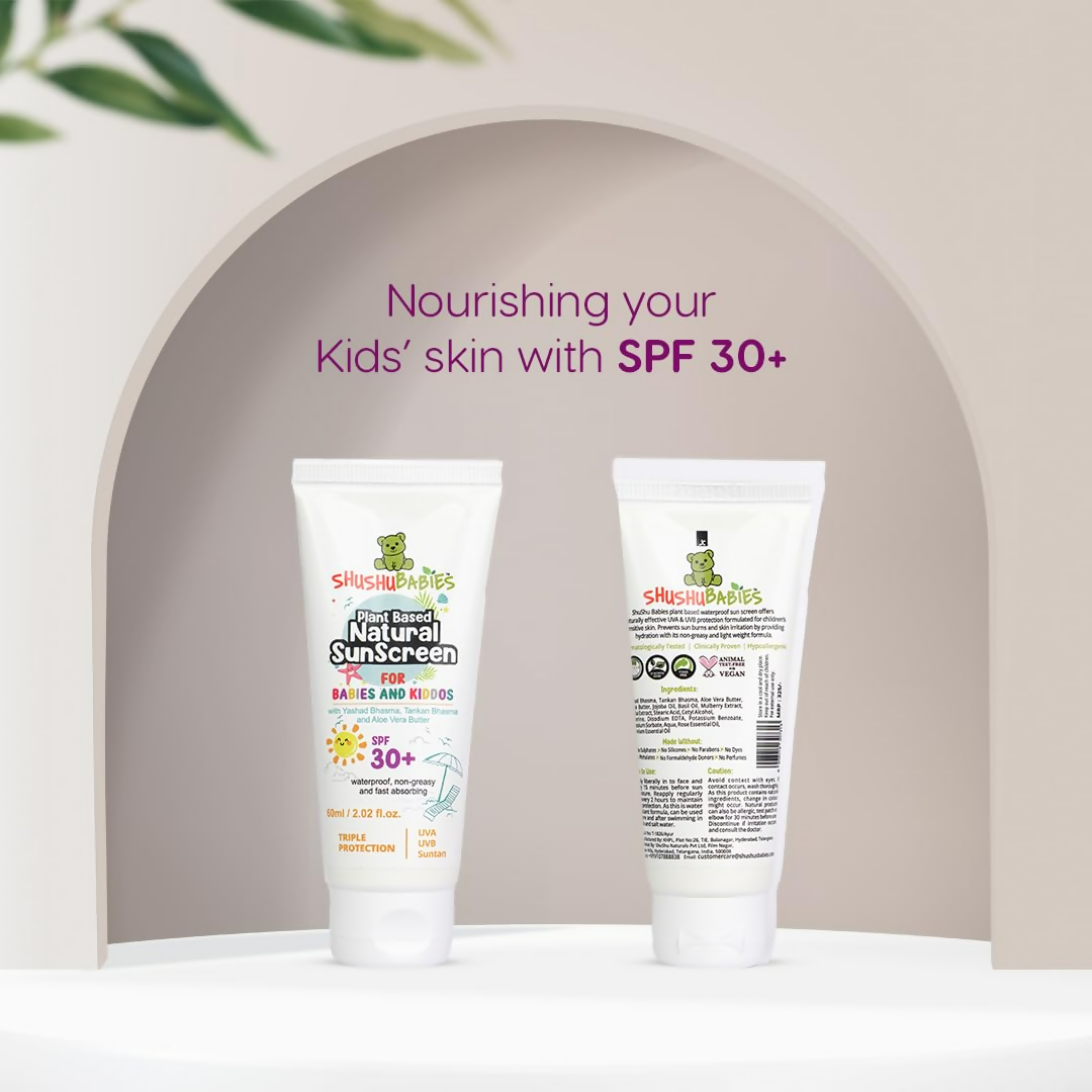 ShuShu Babies Sunscreen For Babies & Kids , SPF 30+ (under 0-12 Years) | Grab2Buy