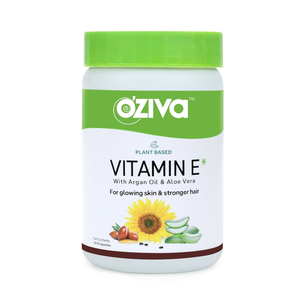 OZiva Plant Based Natural Vitamin E (With Argan oil + Aloe vera) | Grab2Buy