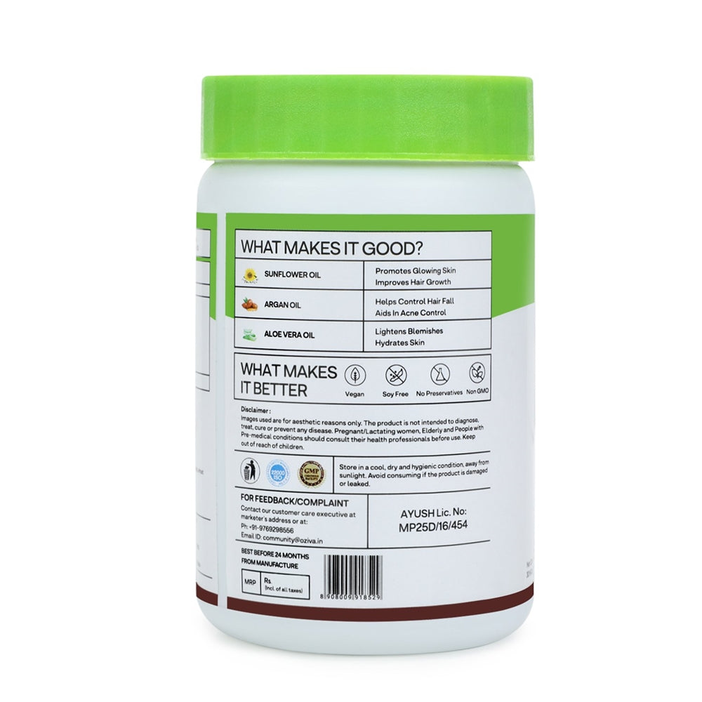 OZiva Plant Based Natural Vitamin E (With Argan oil + Aloe vera) | Grab2Buy