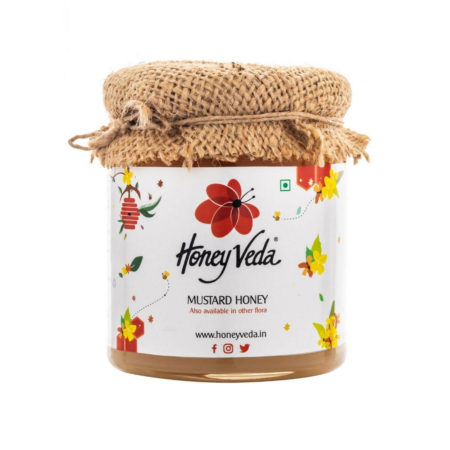 HoneyVeda Premium Raw Mustard Honey | Grab2Buy