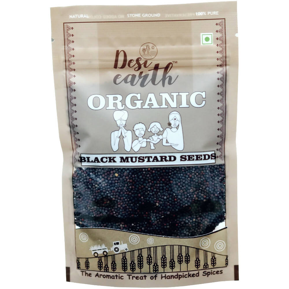 Desi Earth Organic Black Mustard Seeds | Grab2Buy