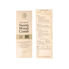 The Pure Story Oil Infused Neem Wood Wide Tooth Comb