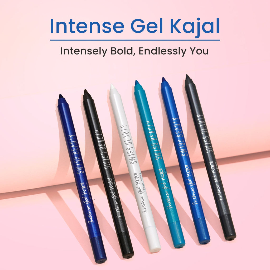 Swiss Beauty Intense Gel Kajal 12-Hour Stay Smudge-Proof with Sharpener - 8904325004434_08royalblue | Grab2Buy
