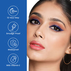 Swiss Beauty Intense Gel Kajal 12-Hour Stay Smudge-Proof with Sharpener - 8904325004434_08royalblue | Grab2Buy