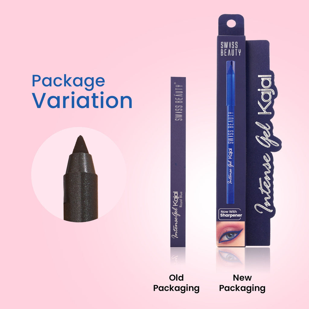 Swiss Beauty Intense Gel Kajal 12-Hour Stay Smudge-Proof with Sharpener - 8904325004434_08royalblue | Grab2Buy