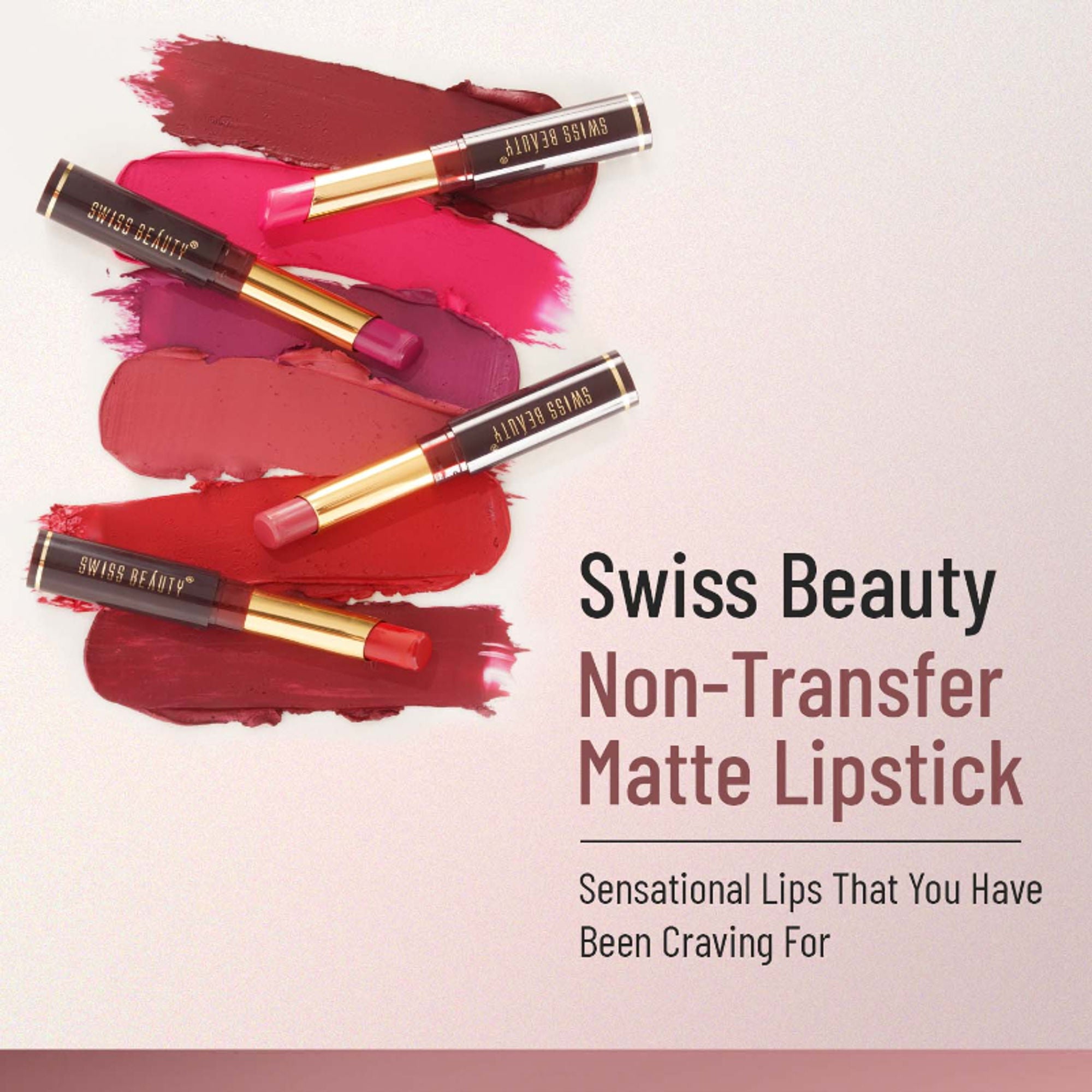 Swiss Beauty Non-Transfer Matte Lipstick - 25 Choco Kiss | Grab2Buy