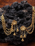 Shining Diva Gold-Polished Taselled Classic Jhumkas | Grab2Buy