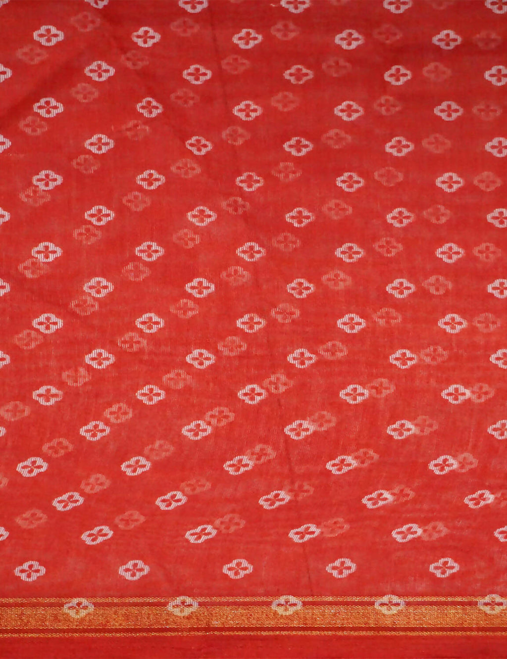 Shades Of Red Floral Design Semi Chanderi Saree By Gayathri Reddy Designer Studio | Grab2Buy