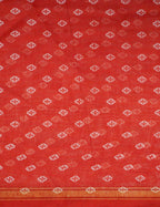 Shades Of Red Floral Design Semi Chanderi Saree By Gayathri Reddy Designer Studio | Grab2Buy