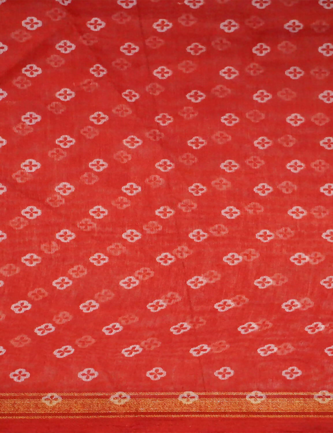 Shades Of Red Floral Design Semi Chanderi Saree By Gayathri Reddy Designer Studio | Grab2Buy