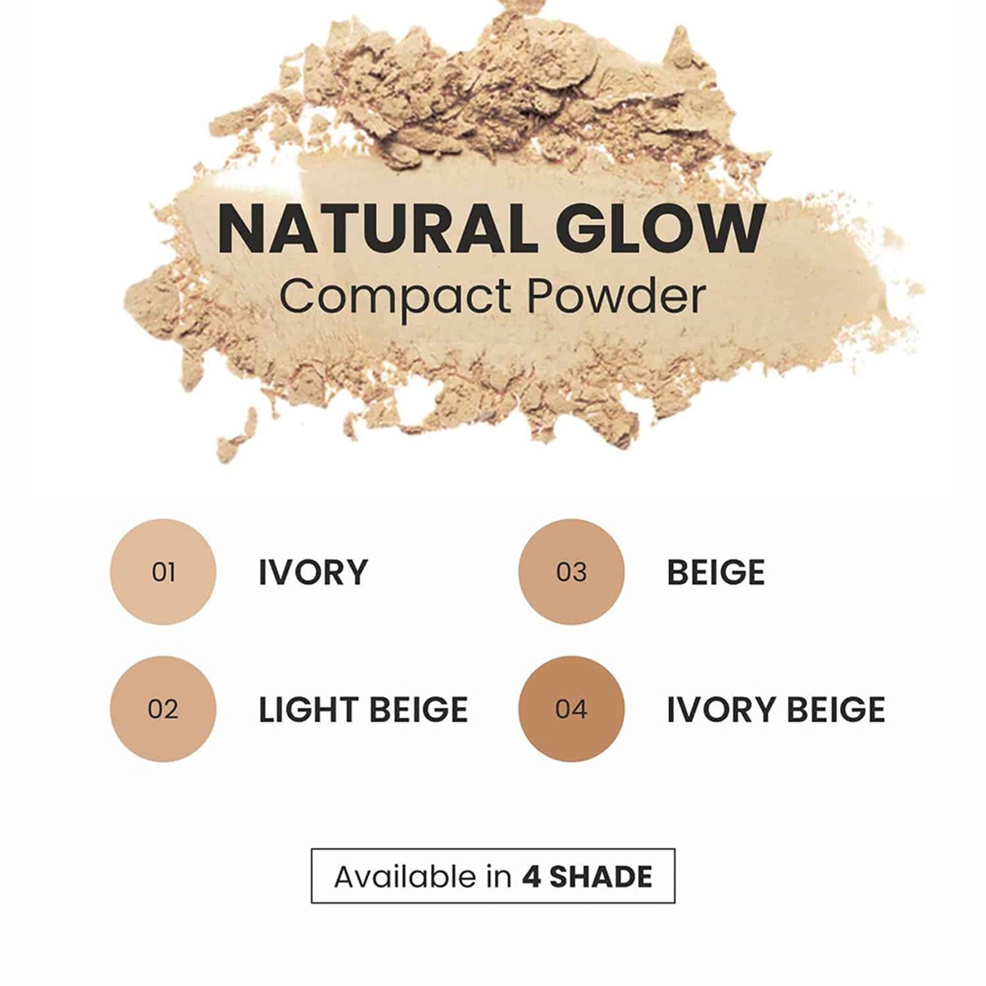 VERYMISS Natural Glow Compact Powder - 03 Beige | Grab2Buy