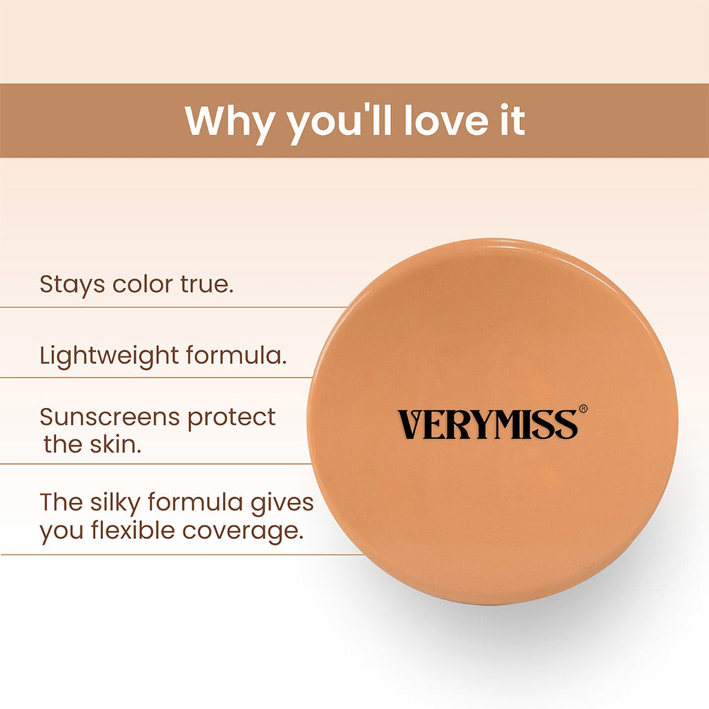 VERYMISS Natural Glow Compact Powder - 03 Beige | Grab2Buy