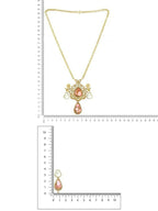 Glass Kundan Gold plated Long Earrings - Ruby Raang | Grab2Buy
