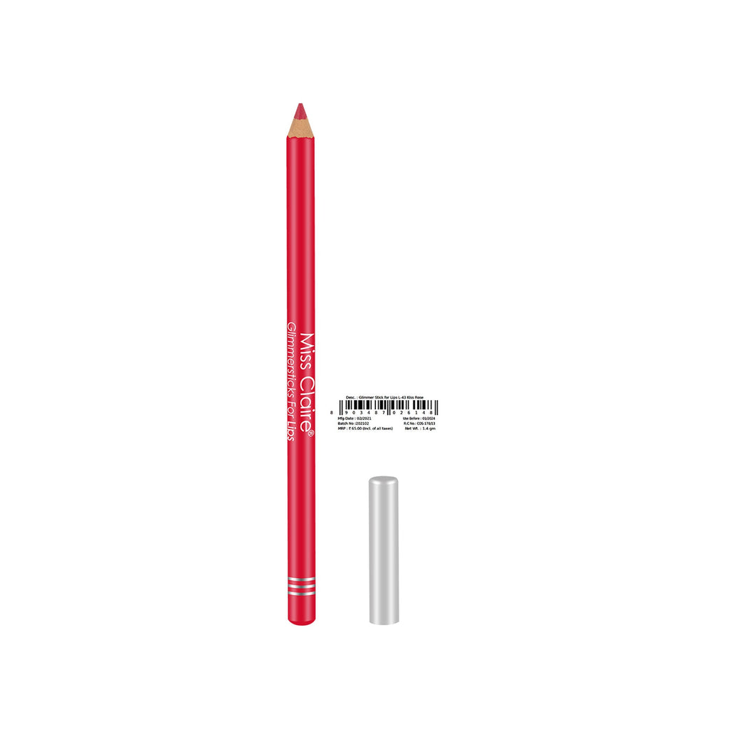 Miss Claire Glimmersticks For Lips - Kiss Rose L-43