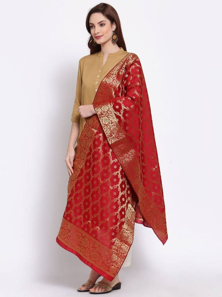 Myshka Women's Multi Cotton Silk Printed Casual Dupatta | Grab2Buy