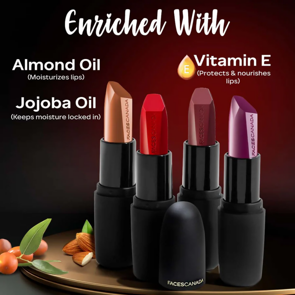 Faces Canada Weightless Matte Finish Lipstick - Flamboyant Plum 12 | Grab2Buy