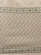 Yufta Women Beige & Green Ethnic Motifs Printed Cotton Kurta with Trouser With Dupatta | Grab2Buy