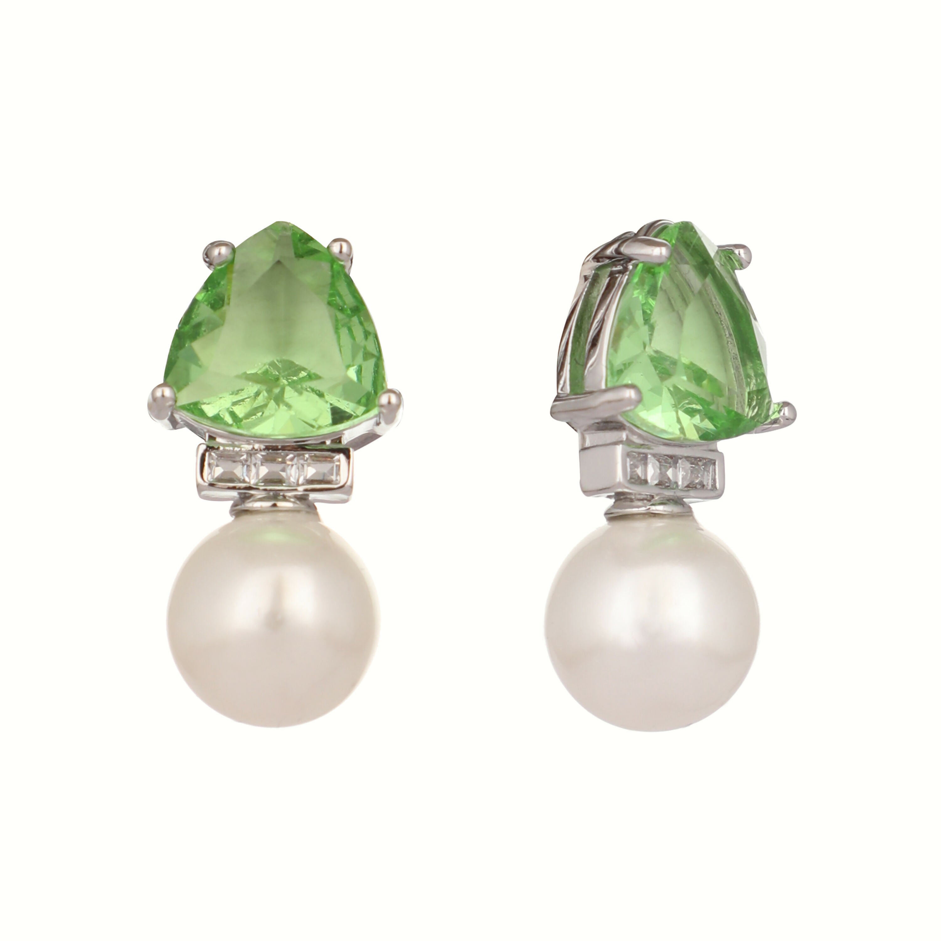 Nuyug Green Emerald Elegance Anti Tarnish Studs | Grab2Buy