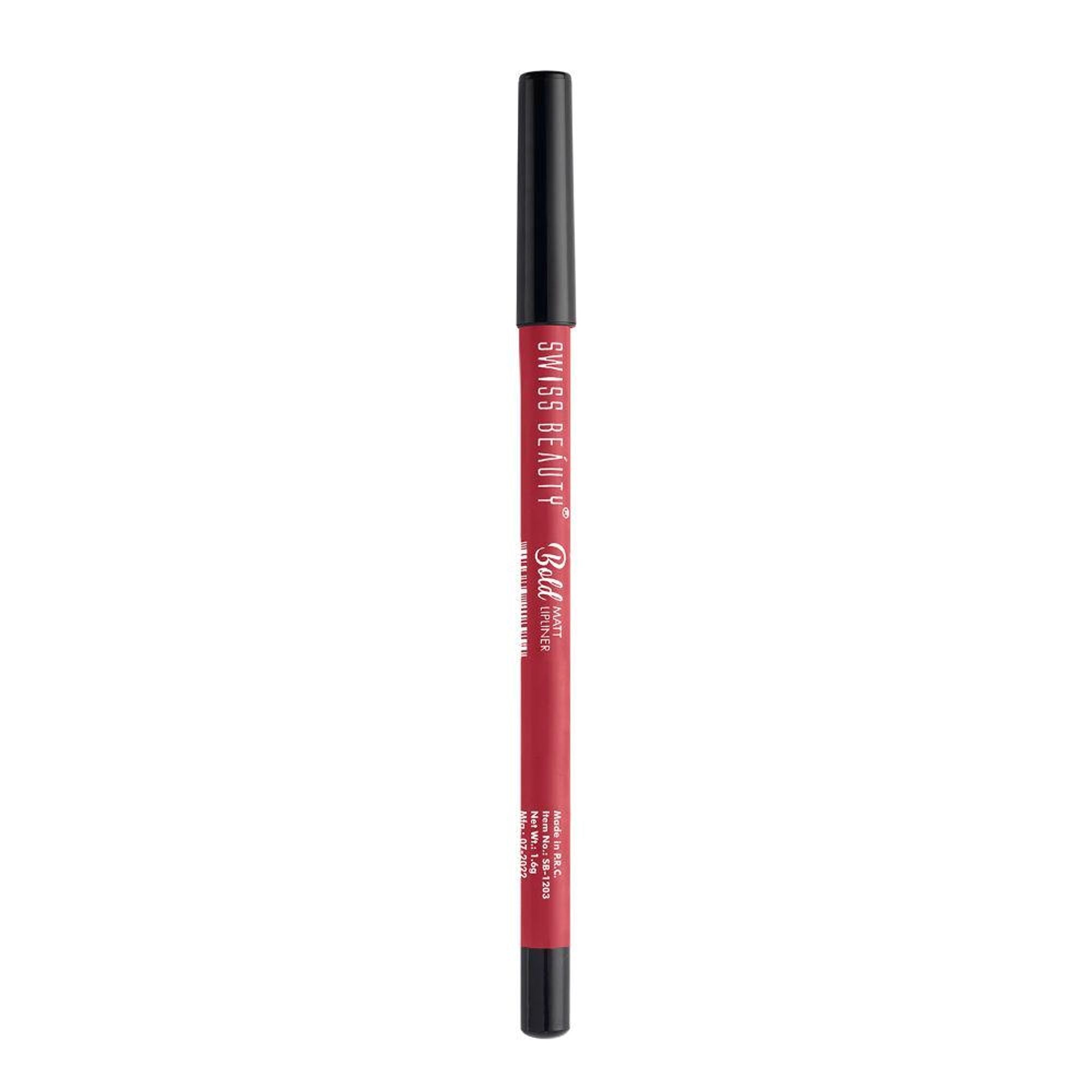 Swiss Beauty Bold Matt Lip Liner Pencil, Long-lasting , Matte Finish , Non-Drying - 13 Sandy Pink | Grab2Buy