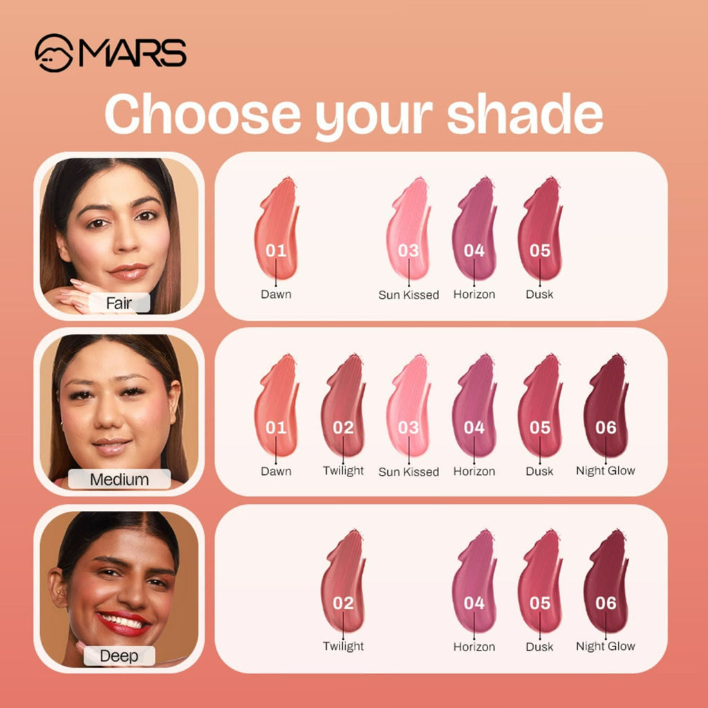 MARS Cosmetics Liquid Blush Hour Dewy-Matte Finish - 03 Sunkissed