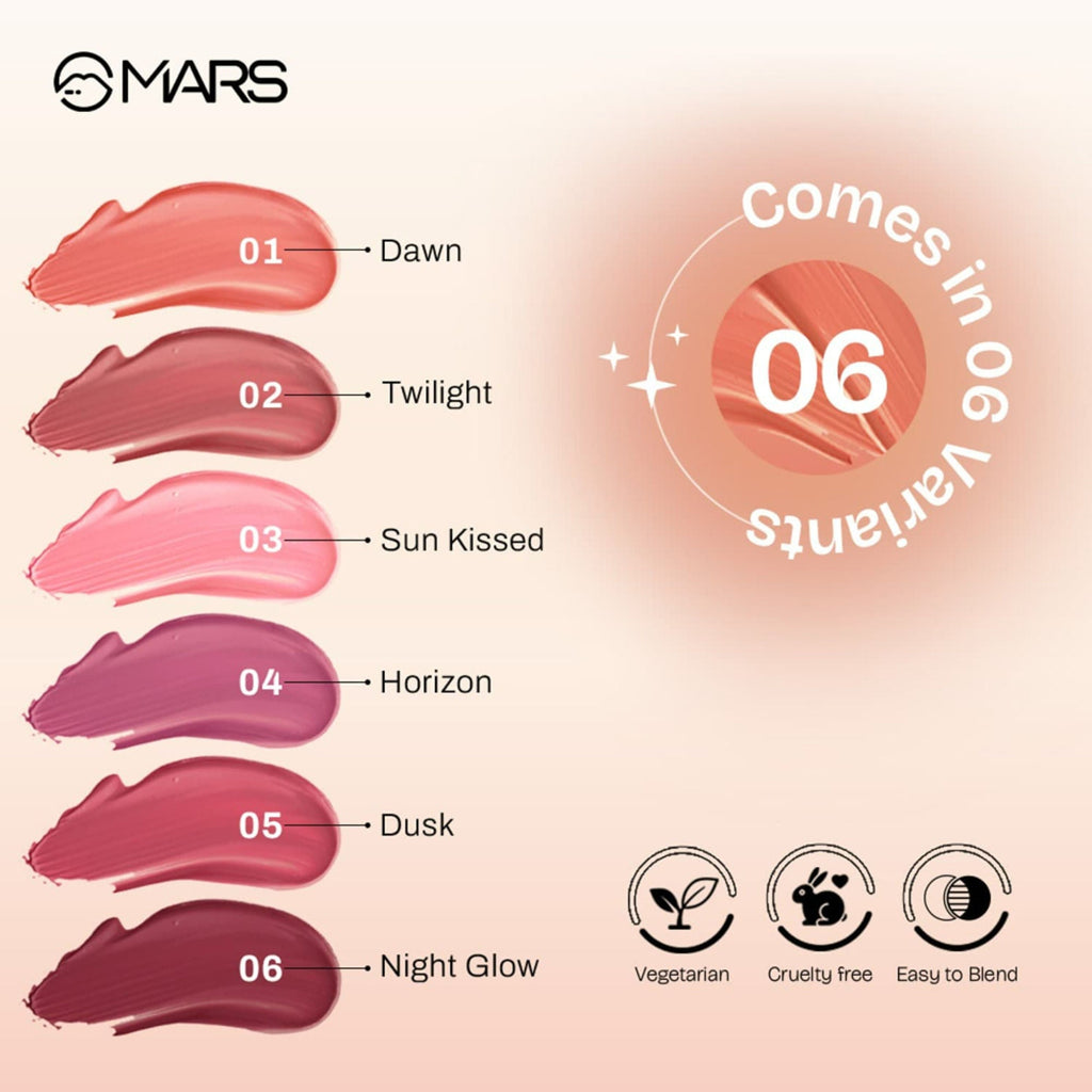 MARS Cosmetics Liquid Blush Hour Dewy-Matte Finish - 02 Twilight