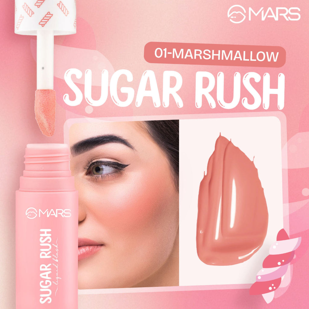 MARS Cosmetics Sugar Rush Liquid Blush - 01-MARS Cosmeticsh Mallow | Grab2Buy